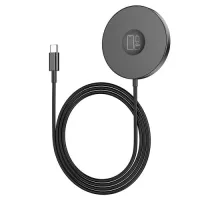 Бездротовий ЗП Magsafe HOCO CW41 Delight 3-in-1 magnetic wireless fast charger 15W Black mag-6931474777072144747