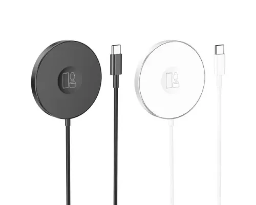Бездротовий ЗП Magsafe HOCO CW41 Delight 3-in-1 magnetic wireless fast charger 15W Black mag-6931474777072144747