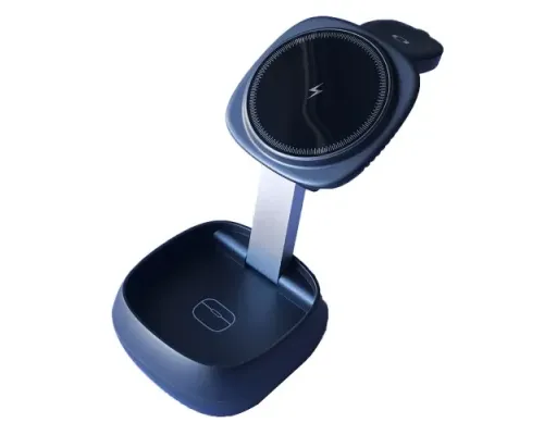 Зарядний пристрій 3 IN1 T33 MAGSAFE (iPhone, iWatch, AirPods) ORIGINAL Grey mag-2000001642221152196