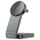 Бездротовий ЗП HOCO CQ3 Motorcycle folding 3-in-1 magnetic wireless fast charger Black mag-6942007602334146150