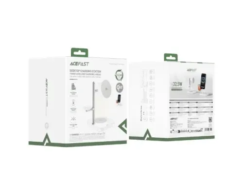 Бездротовый ЗП ACEFAST E39 4-in-1 desktop wireless charger White mag-6974316286110153369
