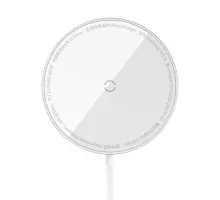 Бездротовий ЗП Baseus Simple Mini3 Magnetic Wireless Charger 15W Silver CCJJ040012 mag-6932172618650145688