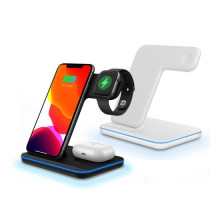 Зарядний пристрій 3 IN1 NEW All WIRELESS (iPhone, iWatch, AirPods) 15W FAST ORIGINAL Black mag-200000139102045579
