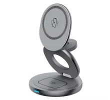 Зарядний пристрій 3 IN1 W27 MAGSAFE (iPhone, iWatch, AirPods) ORIGINAL Grey mag-2000001642238152197