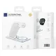 Бездротовий ЗП WiWU Wi-W020 3 in 1 Foldable Wireless Charger White mag-6976195093537153565