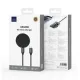 Бездротовий ЗП WiWU Wi-W034 Kevlar Wireless Charger Black mag-6977703652222153595