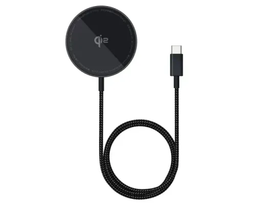 Бездротовий ЗП Baseus Simple Mini4 Air Magnetic Wireless Charger Qi2 15W Black P10278200111-00 mag-6932172670962147482