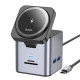 Бездротовий ЗП HOCO HB49 Effortless 9-in-1 wireless fast charging desktop station Gray Деф.пак mag-2000001607763137980