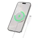 Бездротовий ЗП HOCO CW63 Fast Qi2 magnetic wireless fast charger white mag-6942007661089146752