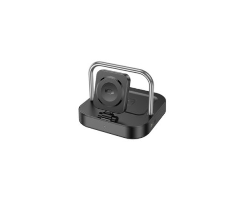 Бездротовий ЗП HOCO CQ16A Astute 3-in-1 desktop charger+watch charger black mag-6942007639866138141