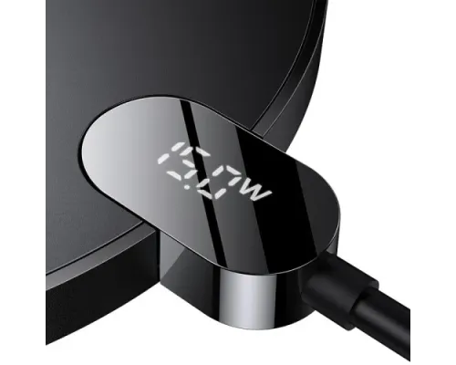 Бездротовий ЗП Baseus Digital LED Display Gen 2 Wireless Charger 15W Black CCED000001 mag-6932172602208145668