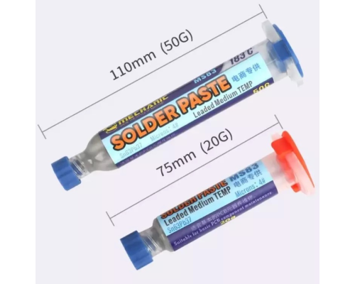 BGA паста Mechanic MS83, Sn 63%, Pb 37%, 183 °C, 50g PLS-00-00151460