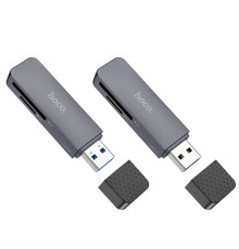 Кардрідер Hoco HB45 Spirit 2-in-1 USB 3.0 Колір Сiрий 6942007620505