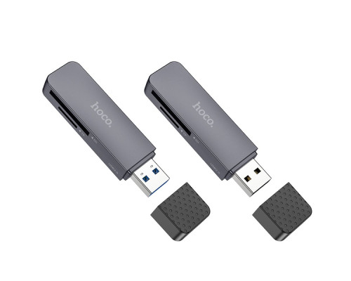 Кардрідер Hoco HB45 Spirit 2-in-1 USB 3.0 Колір Сiрий 6942007620505