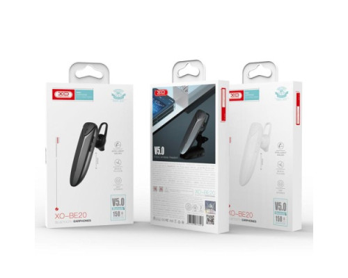 Блютуз гарнітура XO BE20 Alienware Ultra-Long Standby Single-Side Bluetooth Headphones Чорна mag-6920680876693140434