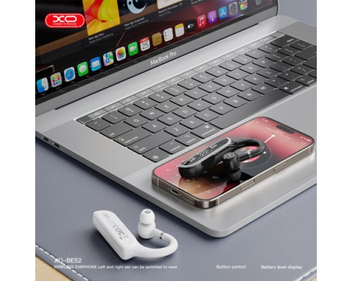 Блютуз гарнітура XO BE52 On-Ear Bluetooth Single Side Headset Чорні mag-6975837581814140440