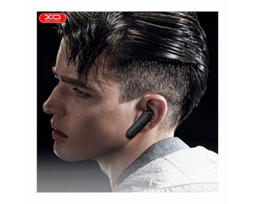 Блютуз гарнітура XO BE4 Bluetooth earphone Чорна mag-6920680863631142579