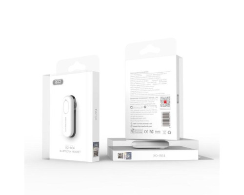 Блютуз гарнітура XO BE4 Bluetooth earphone Чорна mag-6920680863631142579