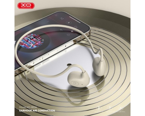 Блютуз навушники XO BS34 Foton Open Air Conduction Bluetooth Earphones Світло жовті mag-692068085121819127