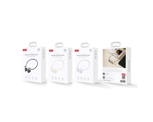 Блютуз навушники XO BS34 Foton Open Air Conduction Bluetooth Earphones Світло жовті mag-692068085121819127