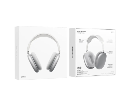 Навушники bluetooth Borofone BO22 silver PLS-00-00161974