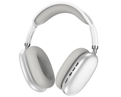 Навушники bluetooth Borofone BO22 silver PLS-00-00161974