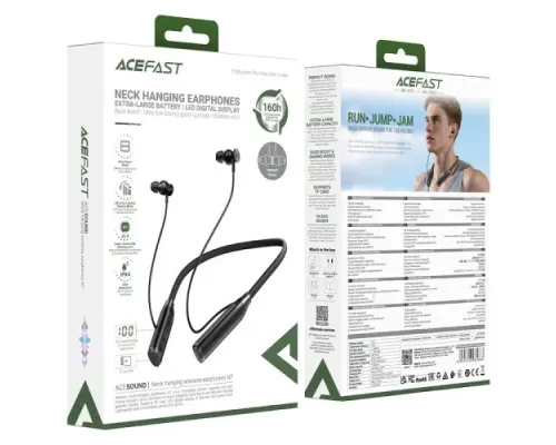 Навушники ACEFAST N7 neck hanging wireless earphones Black mag-6974316285663153836