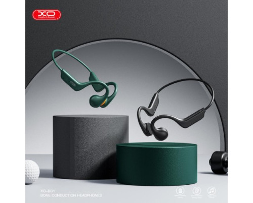 Блютуз навушники XO BD1 Jade Pearl Light Bone Conduction Bluetooth Earphones Синьо-поморанчеві mag-692068085182919133