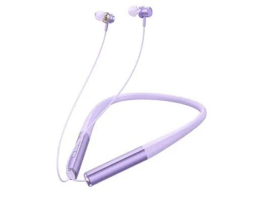 Навушники бездротові HOCO ES71 Platinum neck-mounted BT headset Purple mag-6942007627467144195