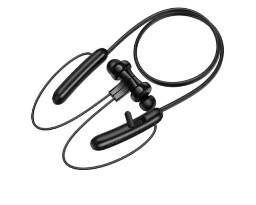 Навушники бездротові HOCO ES75 Niya neck-hanging BT headset Black mag-6942007654524154145