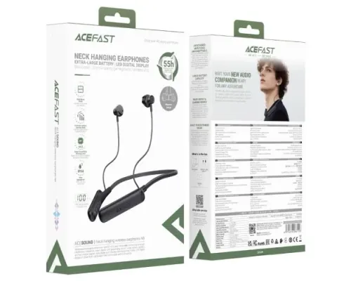 Навушники ACEFAST N8 neck hanging wireless earphones Black mag-6974316286158153813