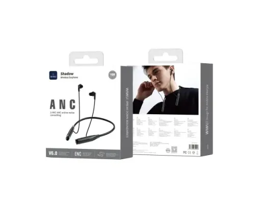 Навушники WiWU Shadow Wireless Earphone ANC GB02 Black mag-6977703652246153596