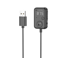 Bluetooth-ресивер BOROFONE BC49 June car BT FM transmitter Black (6941991107481)