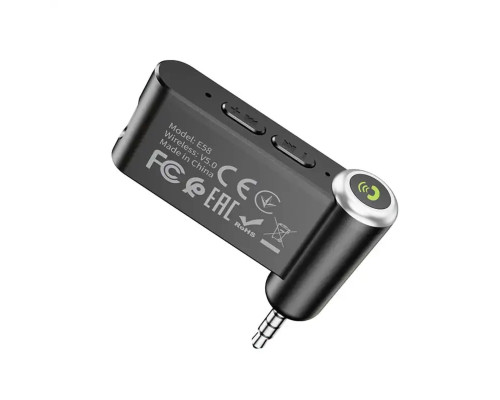 Bluetooth-ресивер HOCO E58 Magic music car AUX BT receiver Black (6931474748768)