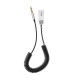 Bluetooth ресивер Baseus BA01 USB Wireless adapter cable Black (CABA01-01)