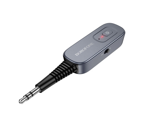 Bluetooth-ресивер BOROFONE BC51 Clear way AUX BT audio receiver/transmitter Metal Grey (6941991117305)