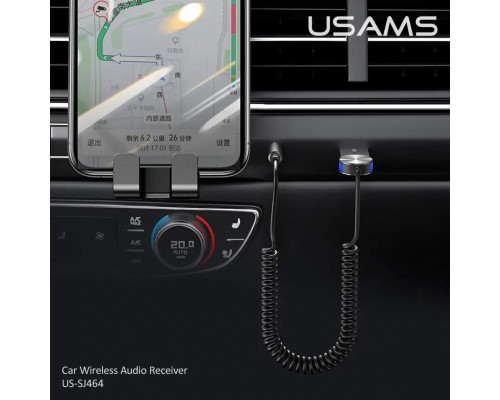 Bluetooth ресивер Usams US-SJ464 Car Wireless Audio Receiver Tarnish (SJ464JSQ01)