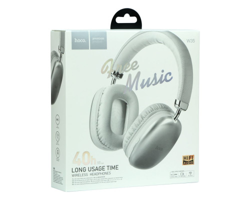 Бездротова Стерео Гарнітура Hoco W35 мятая упаковка Колір Сталевий 2020000343820