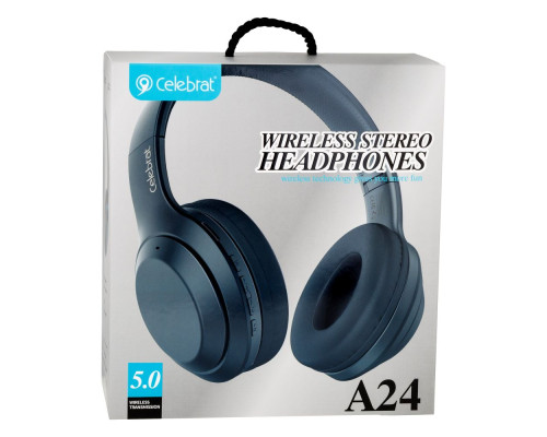 Бездротова Стерео Гарнітура Celebrat A24 Колір Синiй 6925146923362