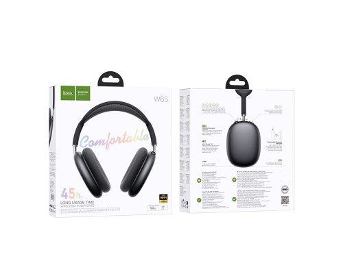 Бездротова Стерео Гарнітура Hoco W65 Колір Темно-сірий 6942007650335 ma37932_3665288