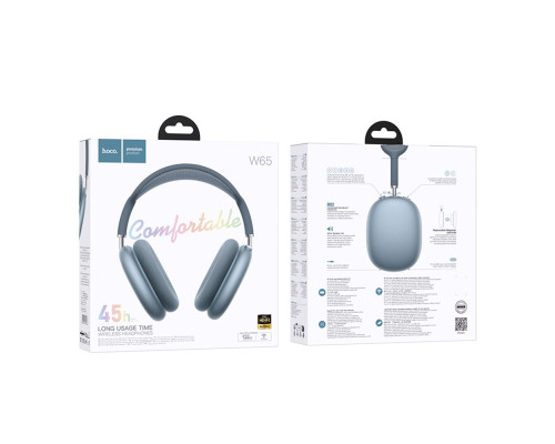 Бездротова Стерео Гарнітура Hoco W65 Колір Синій 6942007650366 ma37932_3665290