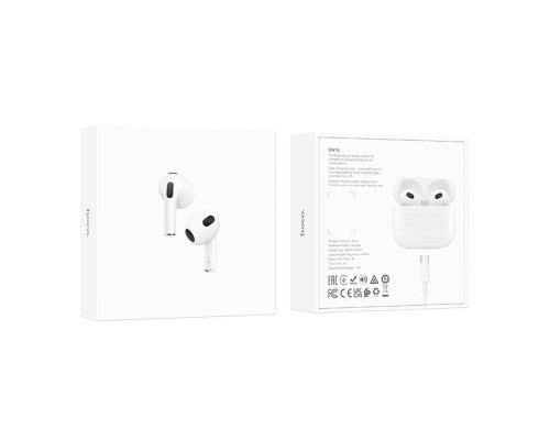 Бездротова Стерео Гарнітура Hoco EW76 Колір Білий 6942007631785 ma35645_3577419