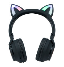 Бездротова Стерео Гарнітура Borofone BO18 Cat Ear Колір Чорний 6974443384949