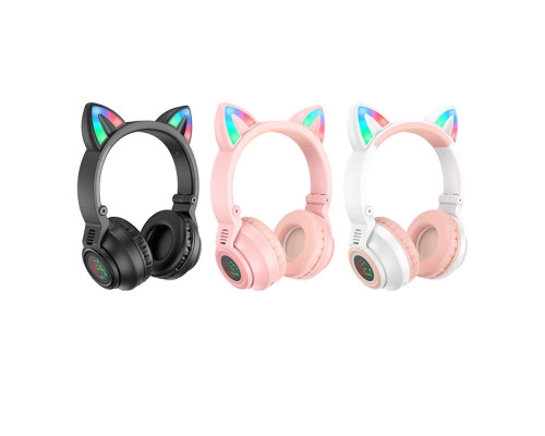 Бездротова Стерео Гарнітура Borofone BO18 Cat Ear Колір Білий 6974443384956 ma28705_3663130