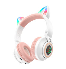 Бездротова Стерео Гарнітура Borofone BO18 Cat Ear Колір Білий 6974443384956 ma28705_3663130
