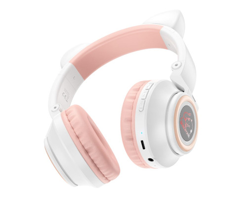 Бездротова Стерео Гарнітура Borofone BO18 Cat Ear Колір Білий 6974443384956 ma28705_3663130