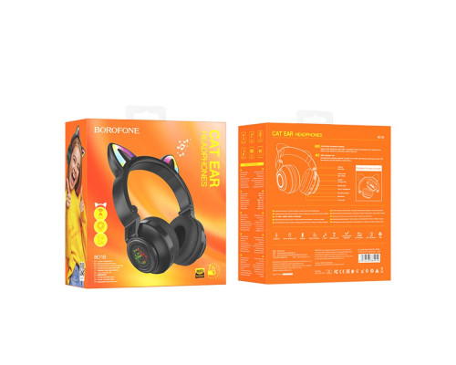 Бездротова Стерео Гарнітура Borofone BO18 Cat Ear Колір Білий 6974443384956 ma28705_3663130