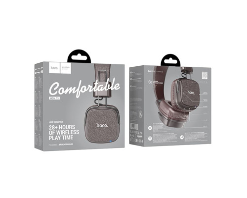 Бездротова Стерео Гарнітура Hoco W56 Колір Коричневий 6942007633338 ma37656_3663770