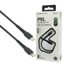 Кабель BOROFONE BU21 Dragon PD USB-C to Lightning 1.2m Black NBB-115871