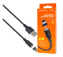 Кабель BOROFONE BX41 Amiable magnetic charging cable for Lightning 2.4A 1m Black NBB-115911